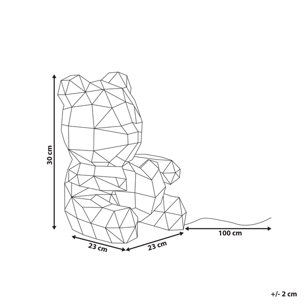 LED Dekoration Teddybär RIGEL mit App Bunt