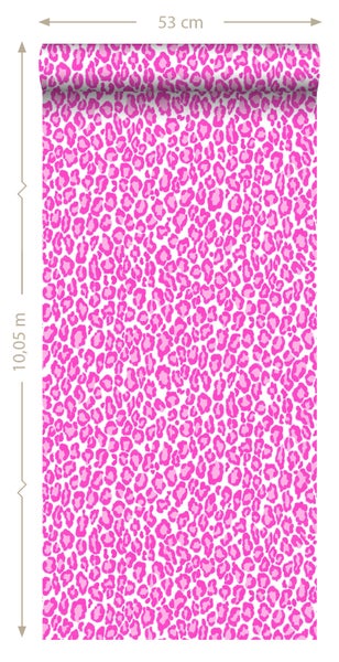 ESTAhome Tapete Panter Rosa - 53 cm x 10.05 m - 136809