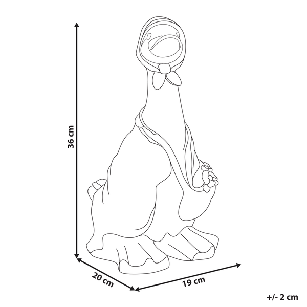 Gartenfigur BALEYA Ente Braun