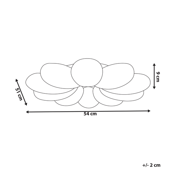 LED Deckenlampe Blume TINAU Weiß