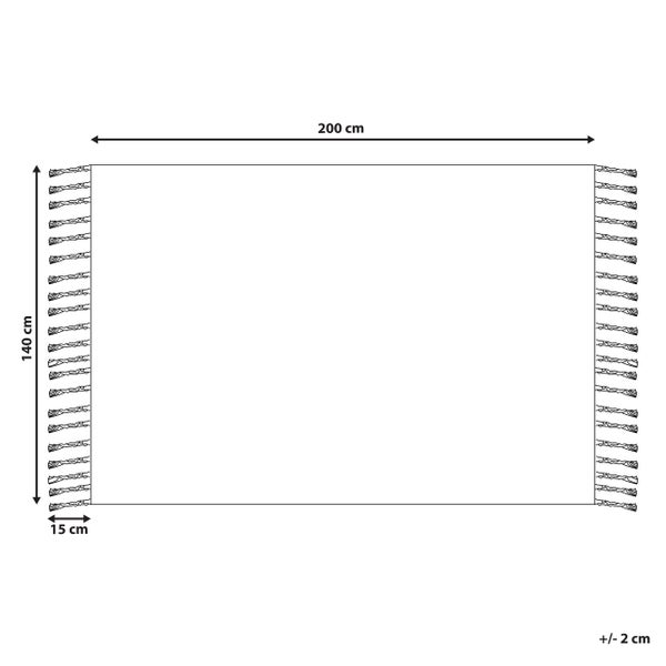 Outdoorteppich TABIAT Grau 140 x 200 cm