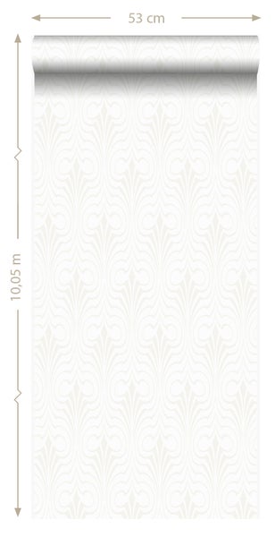 Origin Wallcoverings Tapete grafische Form Weiß - 53 cm x 10.05 m - 345917