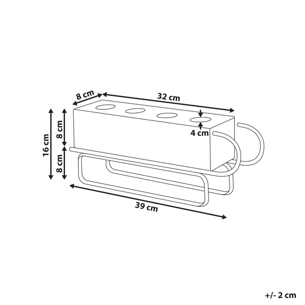 Abmessungen eines Wandregals