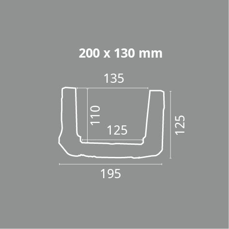 Deckenbalken Holzimitat Eiche, 20 x 13 cm, Länge 4 m, hellbraun