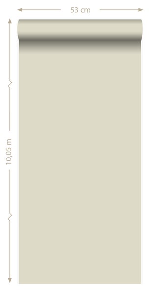 Origin Wallcoverings Tapete Uni Hellbeige - 53 cm x 10.05 m - 326103
