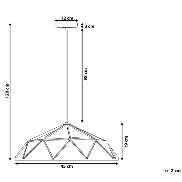 Hängeleuchte rosa geometrisch SENIA