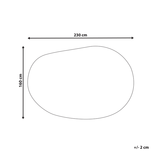 Teppich PITHORO Schwarz 160 x 230 cm Viskose