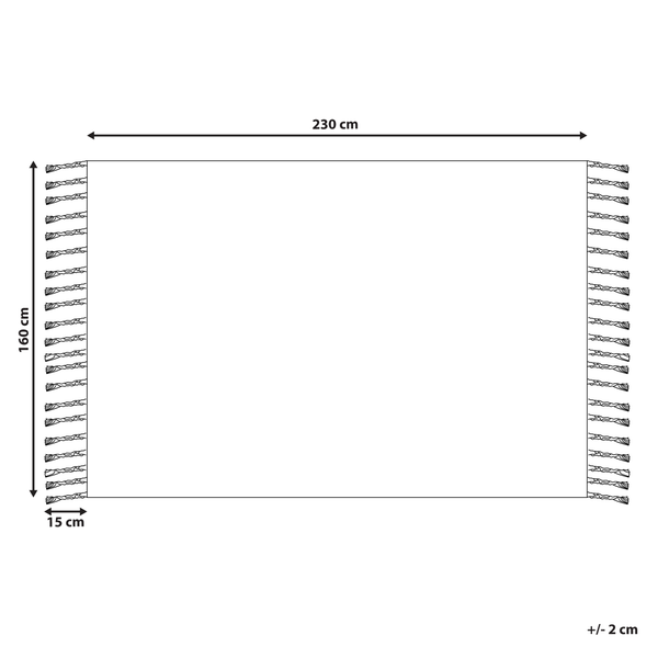Outdoorteppich TABIAT Grau 160 x 230 cm