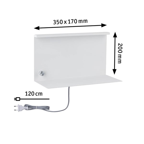 LED Wandleuchte Jarina 3000K 440lm 230V 4,5W dimmbar Weiß