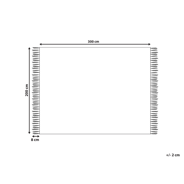 Teppich NIAVAN Beige 200 x 300 cm Baumwolle Kelim