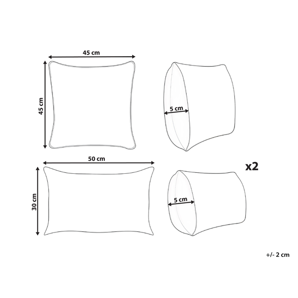 Rechteckiges Dekokissen