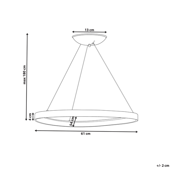 LED Hängeleuchte KRABURI Metall Gold