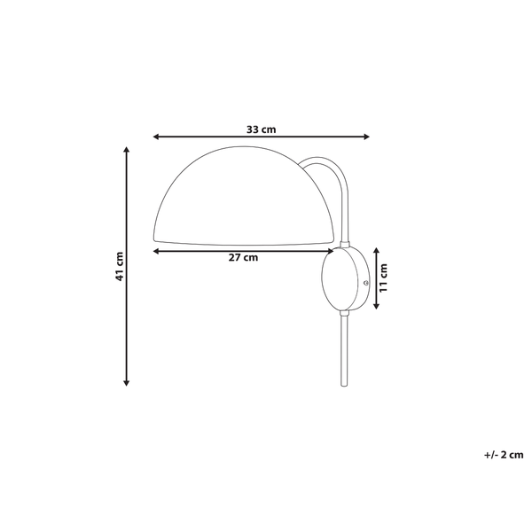 Wandlampe WAMPU Metall Gold