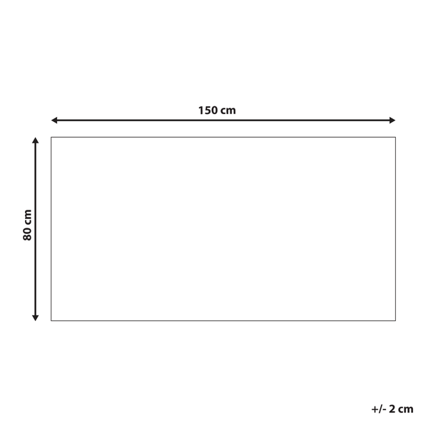 Teppich AFIS Beige 80 x 150 cm Baumwolle