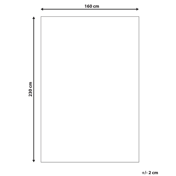 Teppich EZINE Beige 160 x 230 cm Wolle