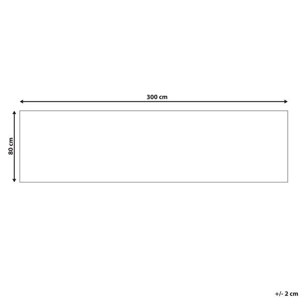 Teppich SINANKOY Schwarz 80 x 300 cm Jute