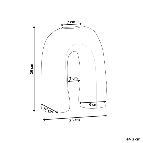 Blumenvase PERCH Steinzeug 29 cm Braun