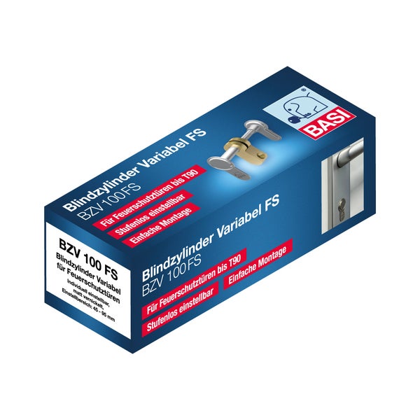 BASI Blindzylinder Variabel FS BZV 100 FS Verpackung für Brandschutztüren