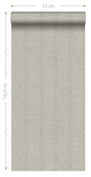Origin Wallcoverings Tapete Leinen-Optik Beige - 53 cm x 10.05 m - 347377