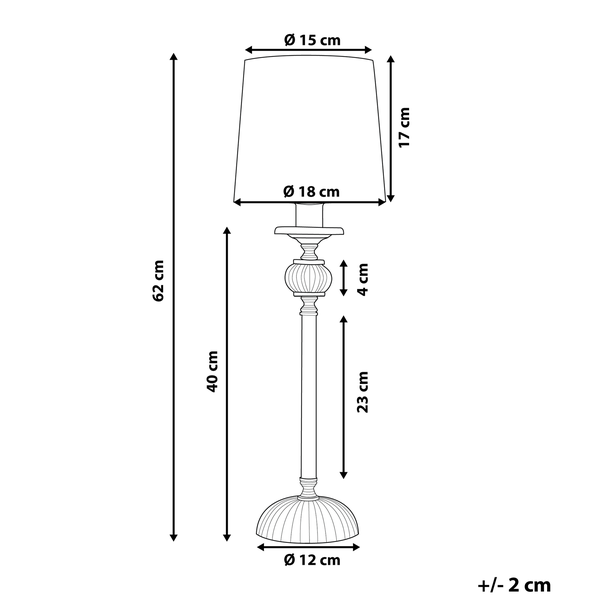 Abmessungen der Stehlampe