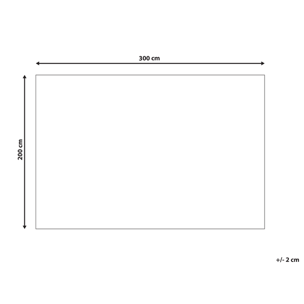 Teppich HAYAT Orange 200 x 300 cm Baumwolle