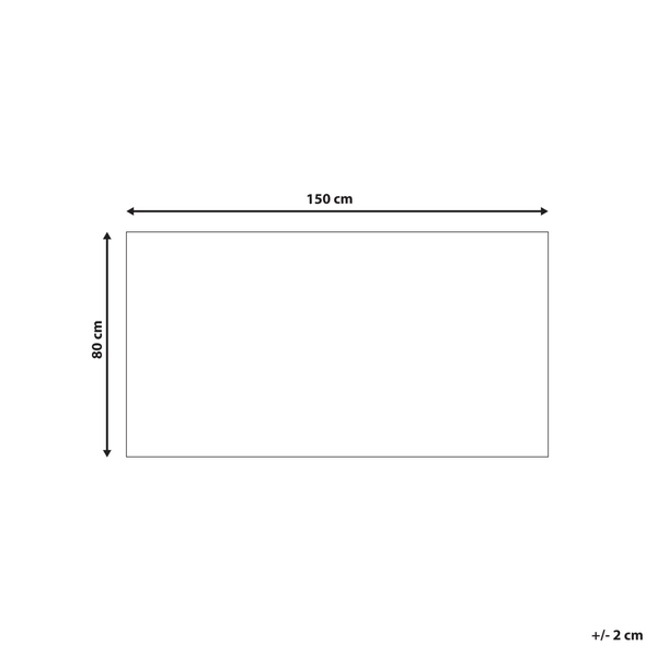 Teppich SYNOPA Blau 80 x 150 cm Baumwolle