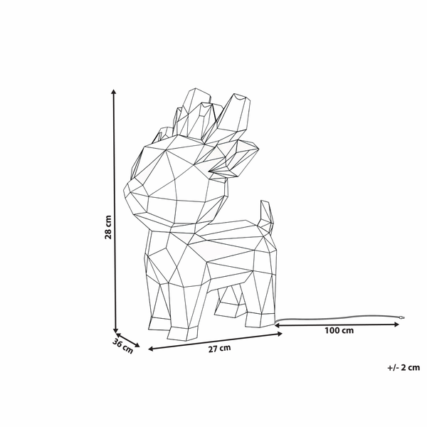 Dekorative Rentierfigur mit Lichtpunkten für den Innenbereich