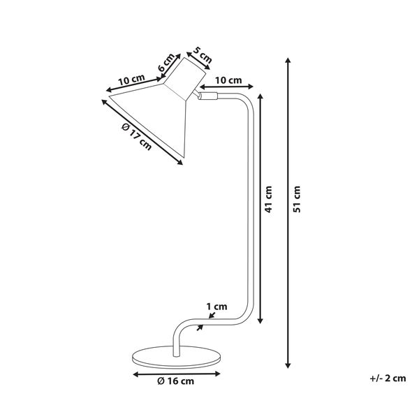 Schreibtischlampe RIMAVA verstellbar Metall Blau