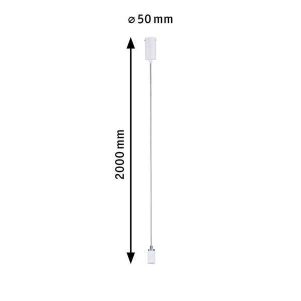 Neordic Pendelleuchte Runa GU10 max. 20W Weiß, Grau dimmbar