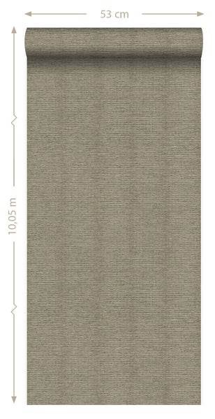 Origin Wallcoverings Tapete Leinen-Optik Hellbraun - 53 cm x 10.05 m - 347378