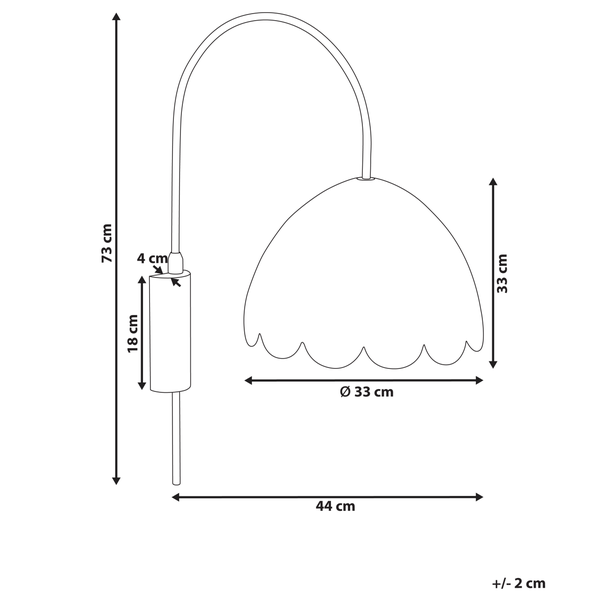 Wandlampe VALUKKAI Rattan Naturfarben