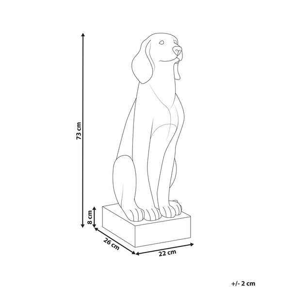 Gartenfigur NAIROBI Hund Grün