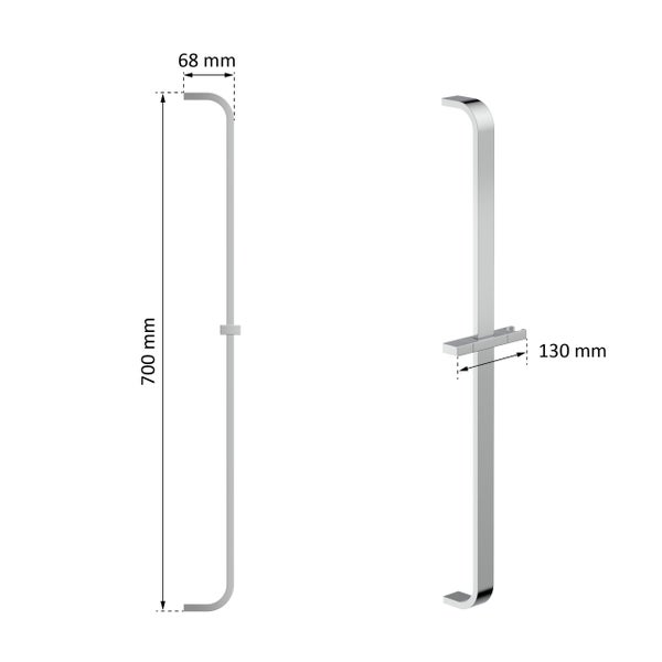 instmaier Duschstange S1, chrom