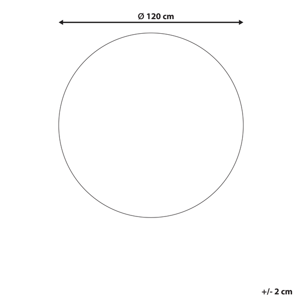 Outdoorteppich MOSORE Beige ø 120 cm