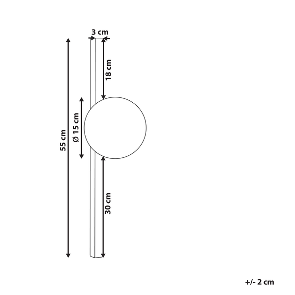 Wandlampe ISABELLA Metall Schwarz