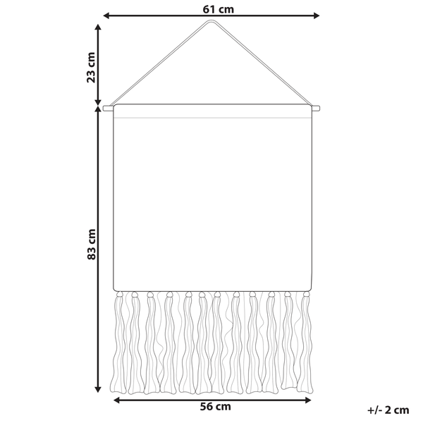 Wandbehang GOJRA Baumwolle 106 cm Orange