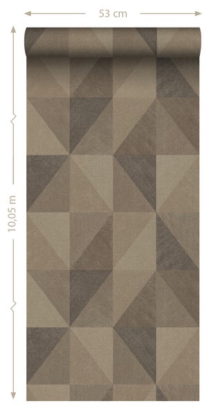 Origin Wallcoverings Tapete 3D-Muster Braun - 50 x 900 cm - 347894