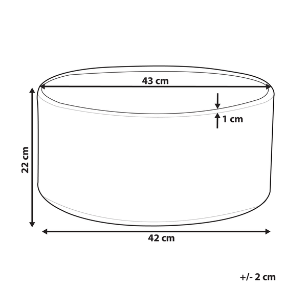 Blumenkübel VALTA 43 cm Weiß