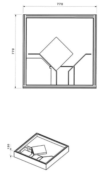 Calmwaters® Duschwannenträger 80x80 cm Modern Select, Passend für Quadrat-Duschwanne 80 x 80 x 2,5 cm, Styropor-Wannenträger, Schall- und wärmedämmend, Direkt verfliesbar, Weiß, 03AX3004