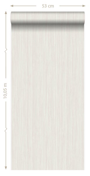 Origin Wallcoverings Tapete feine Streifen Silber - 53 cm x 10.05 m - 346616
