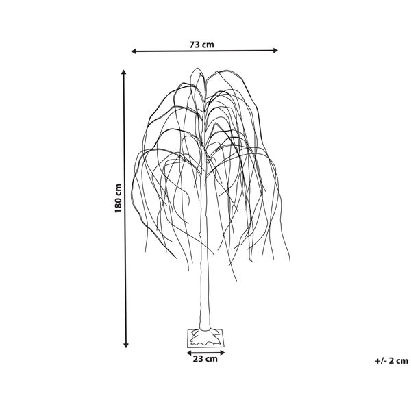 Outdoor Weihnachtsbeleuchtung LED Tannenbaum 180 cm gold BALIONI