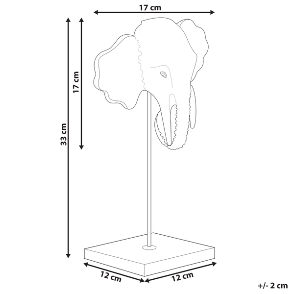 Dekofigur Elefant KASO Metall Gold