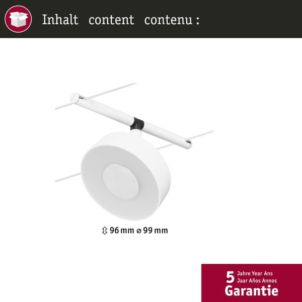 Paulmann Logo mit Hinweis auf fünf Jahre Garantie