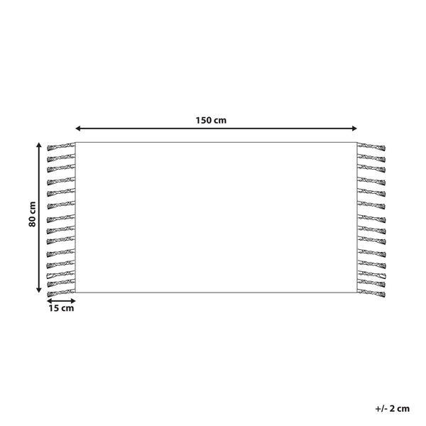 Outdoorteppich TABIAT Grau 80 x 150 cm