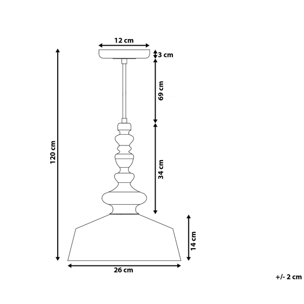 Hängeleuchte weiß Glockenform DRIVA