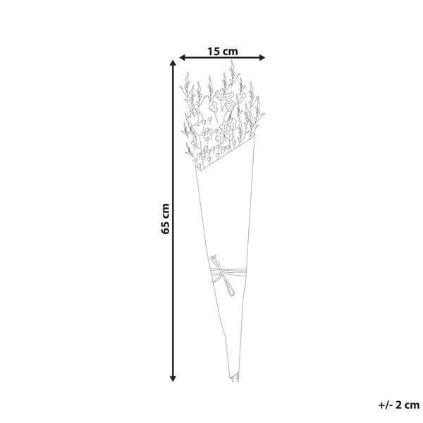 Trockenblumenstrauß CARTAYA 65 cm Naturfarben