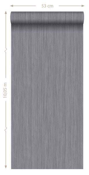 Origin Wallcoverings Tapete feine Streifen Grau - 53 cm x 10.05 m - 346621