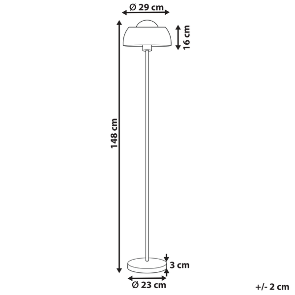 Stehlampe SENETTE Metall Schwarz