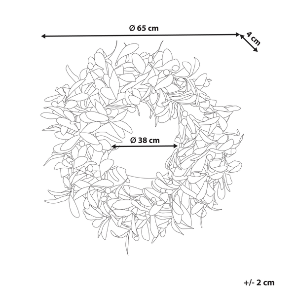 Dekokranz DANRUN 65 cm Grün