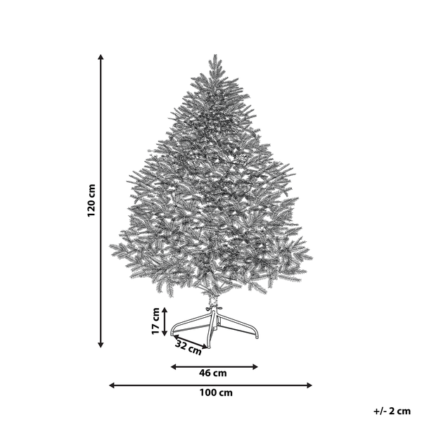Nahaufnahme eines künstlichen Weihnachtsbaums